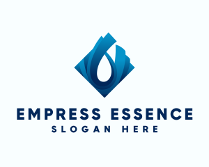 Water Droplet Liquid logo design