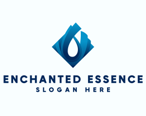 Water Droplet Liquid logo design