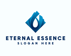 Water Droplet Liquid logo design