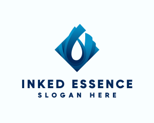 Water Droplet Liquid logo design