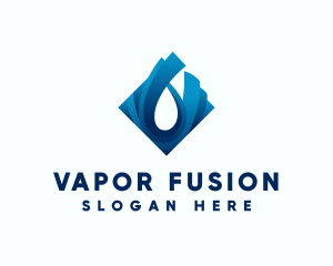 Water Droplet Liquid logo design