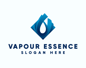 Water Droplet Liquid logo design