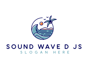 Beach Wave Resort logo design