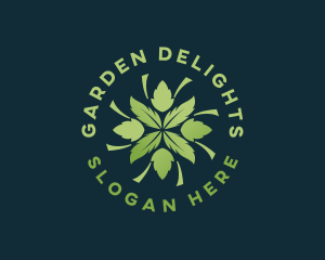 Organic Herbal Leaves  logo design