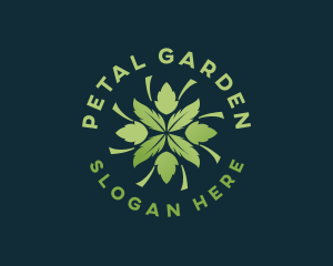 Organic Herbal Leaves  logo design