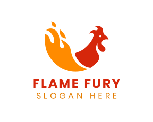 Chicken Fire Cuisine logo design