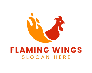 Chicken Fire Cuisine logo design