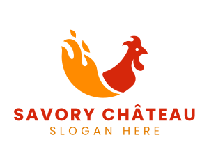 Chicken Fire Cuisine logo design