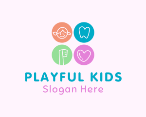 Preschool Kindergarten Kid logo design