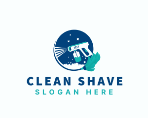 Cleaning Mop Sprayer Disinfect logo design