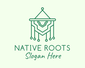 Native Wall Hanging Macrame logo design