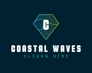 Generic Diamond Waves logo design