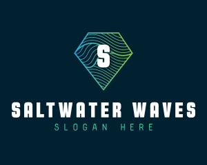 Generic Diamond Waves logo design