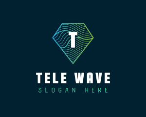 Generic Diamond Waves logo design