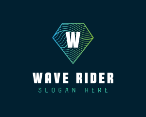 Generic Diamond Waves logo design