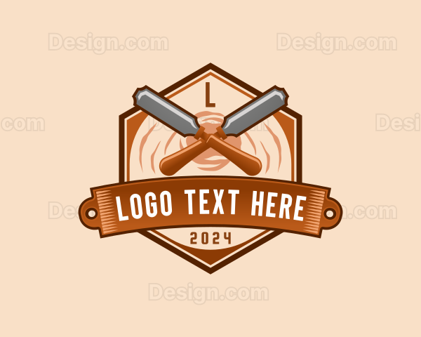 Chisel Wood Carpentry Logo