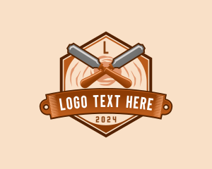 Chisel Wood Carpentry Logo