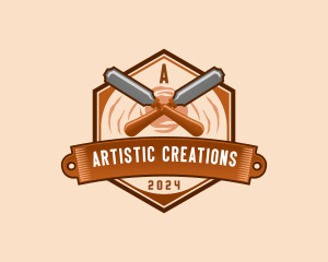 Chisel Wood Carpentry logo design