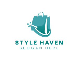 Ecommerce Shopping Bag logo design