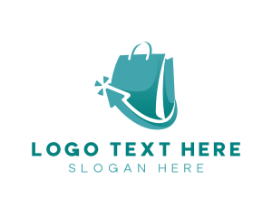 Click - Ecommerce Shopping Bag logo design