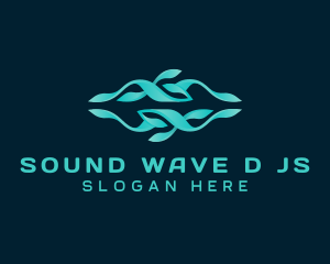 Wave Wellness Nature logo design