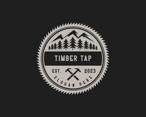 Lumberjack Forestry Tools logo design