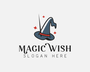 Magician Wizard Hat logo design