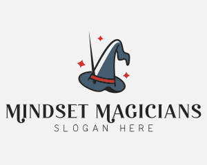 Magician Wizard Hat logo design