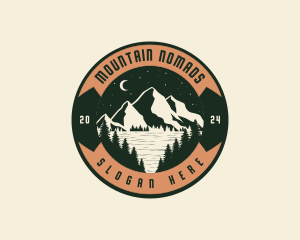 Mountain Lake Campsite logo design