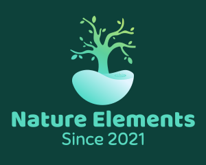 Natural Tree Pond logo design