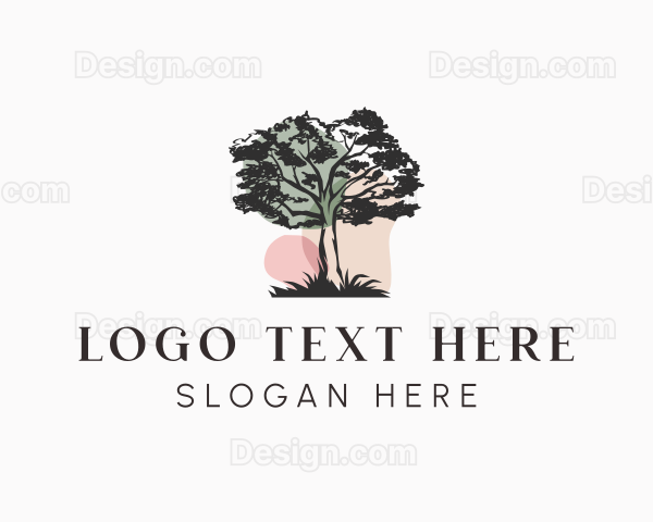 Old Tree Landscape Logo