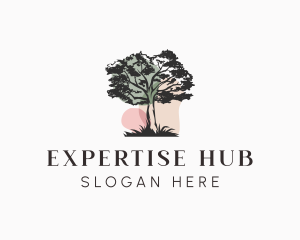 Old Tree Landscape logo design