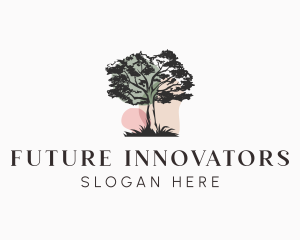 Old Tree Landscape logo design