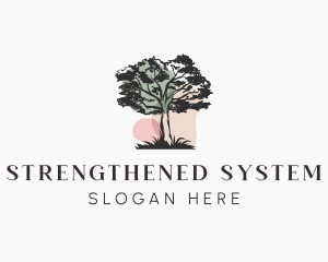 Old Tree Landscape logo design