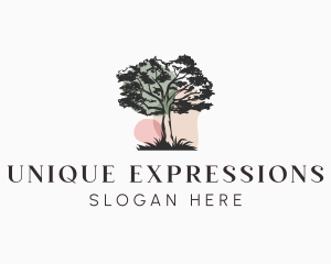 Old Tree Landscape logo design