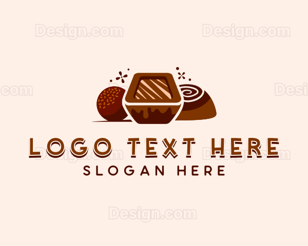 Chocolate Candy Dessert Logo