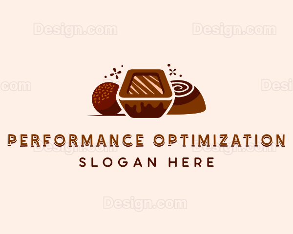 Chocolate Candy Dessert Logo