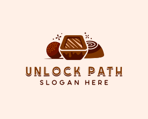 Chocolate Candy Dessert Logo