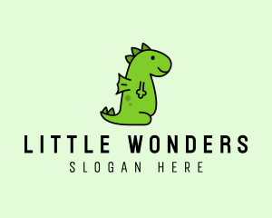 Cute Baby Dinosaur logo design