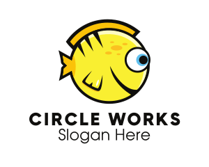Round Yellow Fish logo