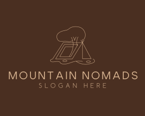 Simple Tree Tent logo design