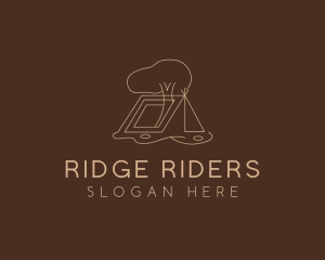 Simple Tree Tent logo design