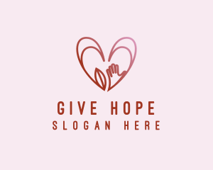 Volunteer Charity Heart logo design