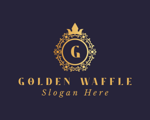 Royal Golden Shield logo design