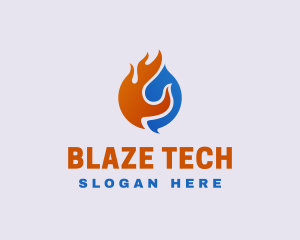 Blaze Cooling Refrigerator HVAC logo