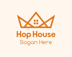 Orange House Crown logo design