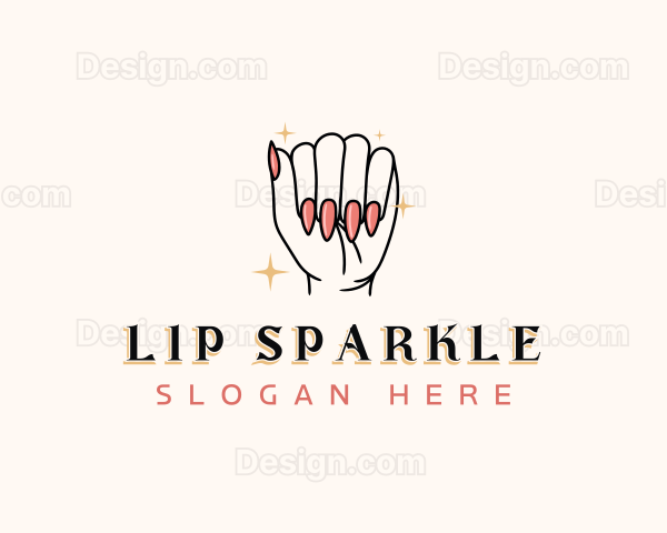 Sparkle Nails Manicure Logo