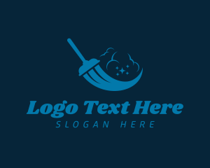 Mop Janitor Cleaning logo