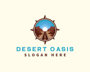 Compass Desert Way logo design