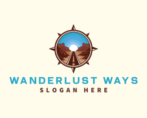 Compass Desert Way logo design